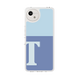 スリムプロテクションケース［ オリジナル - initial two tone - T blue ］