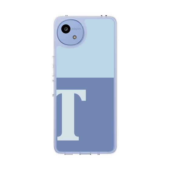 スリムプロテクションケース［ オリジナル - initial two tone - T blue ］