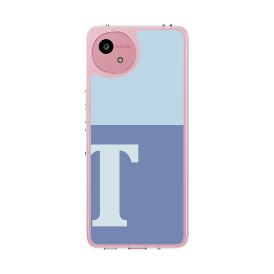 スリムプロテクションケース［ オリジナル - initial two tone - T blue ］
