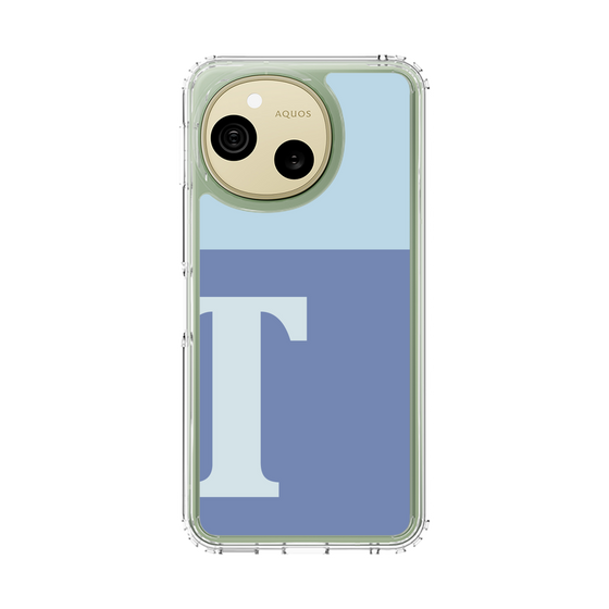 スリムプロテクションケース［ オリジナル - initial two tone - T blue ］