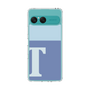スリムプロテクションケース［ オリジナル - initial two tone - T blue ］