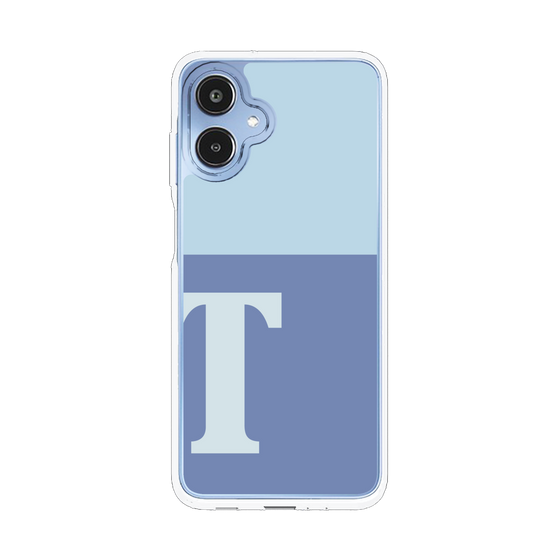 スリムプロテクションケース［ オリジナル - initial two tone - T blue ］