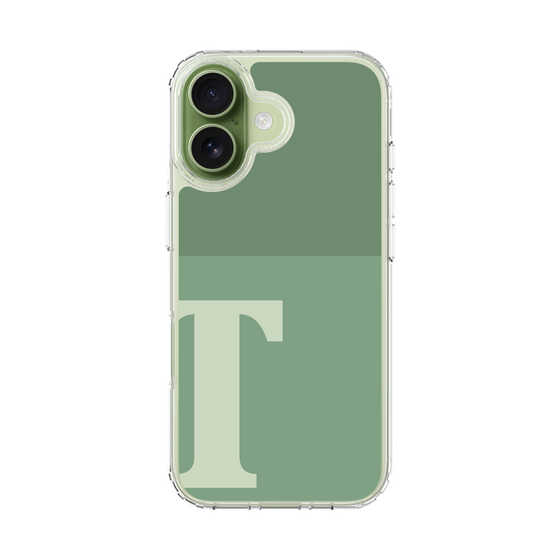 スリムプロテクションケース［ オリジナル - initial two tone - T green ］