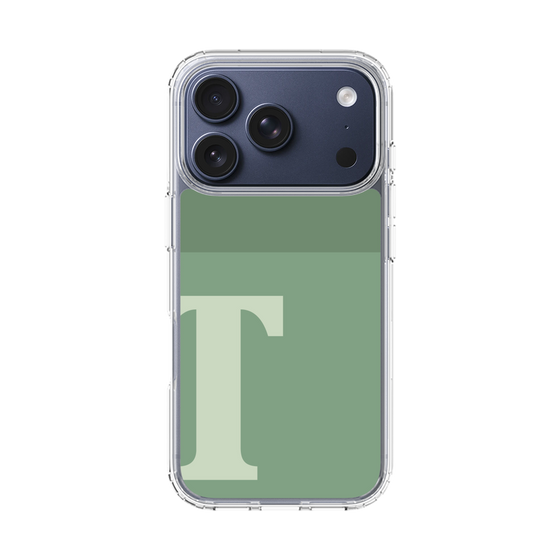 スリムプロテクションケース［ オリジナル - initial two tone - T green ］