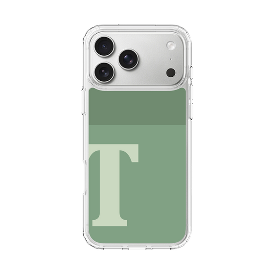 スリムプロテクションケース［ オリジナル - initial two tone - T green ］