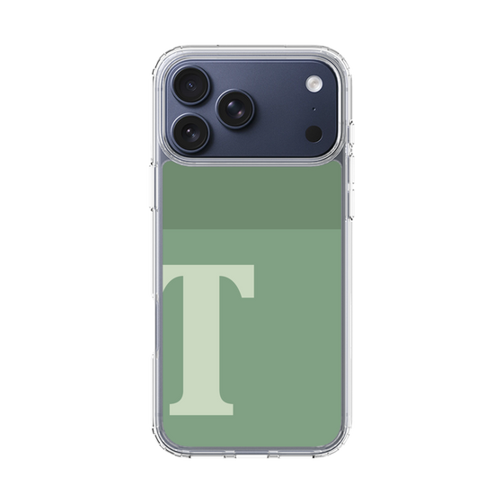 スリムプロテクションケース［ オリジナル - initial two tone - T green ］