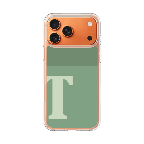 スリムプロテクションケース［ オリジナル - initial two tone - T green ］