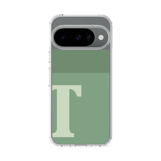 スリムプロテクションケース［ オリジナル - initial two tone - T green ］