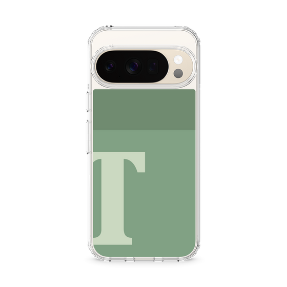 スリムプロテクションケース［ オリジナル - initial two tone - T green ］