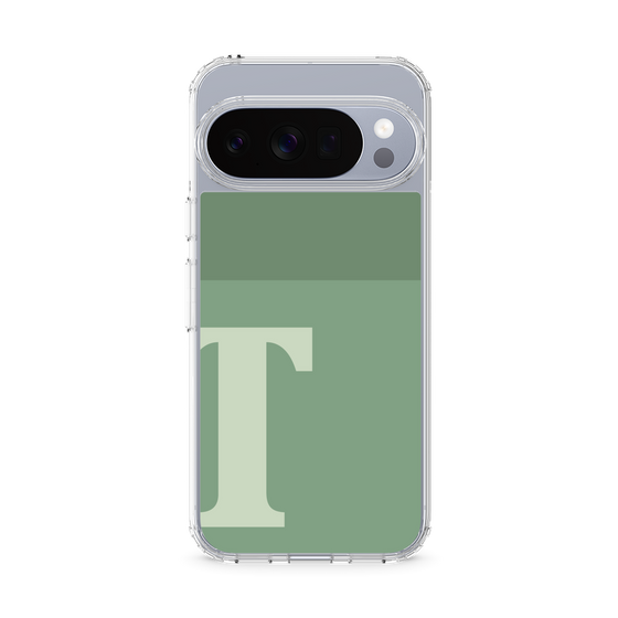 スリムプロテクションケース［ オリジナル - initial two tone - T green ］