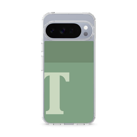 スリムプロテクションケース［ オリジナル - initial two tone - T green ］