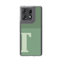 スリムプロテクションケース［ オリジナル - initial two tone - T green ］
