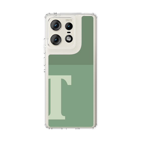 スリムプロテクションケース［ オリジナル - initial two tone - T green ］