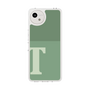 スリムプロテクションケース［ オリジナル - initial two tone - T green ］