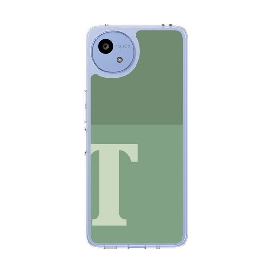 スリムプロテクションケース［ オリジナル - initial two tone - T green ］