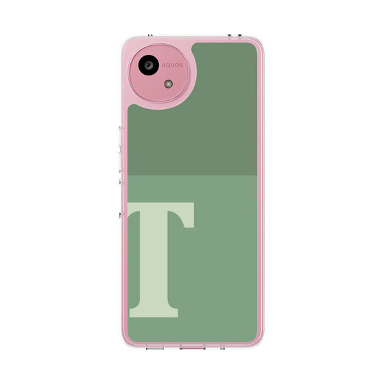 スリムプロテクションケース［ オリジナル - initial two tone - T green ］