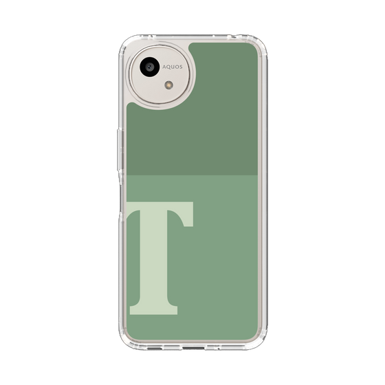 スリムプロテクションケース［ オリジナル - initial two tone - T green ］