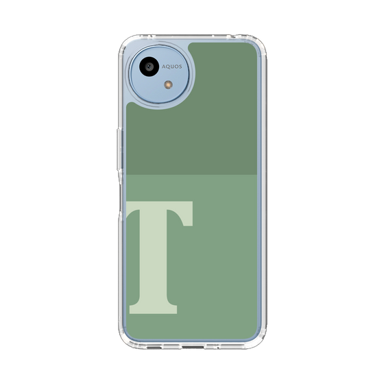 スリムプロテクションケース［ オリジナル - initial two tone - T green ］