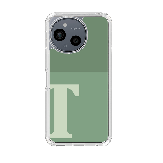 スリムプロテクションケース［ オリジナル - initial two tone - T green ］