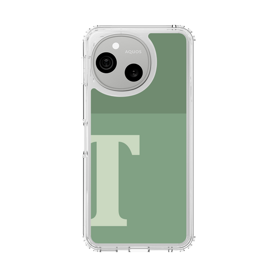 スリムプロテクションケース［ オリジナル - initial two tone - T green ］