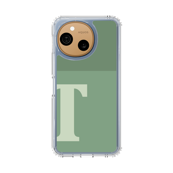 スリムプロテクションケース［ オリジナル - initial two tone - T green ］