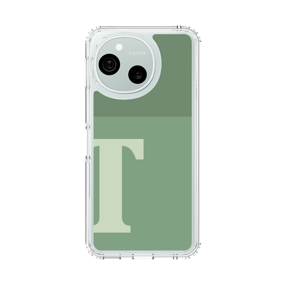 スリムプロテクションケース［ オリジナル - initial two tone - T green ］