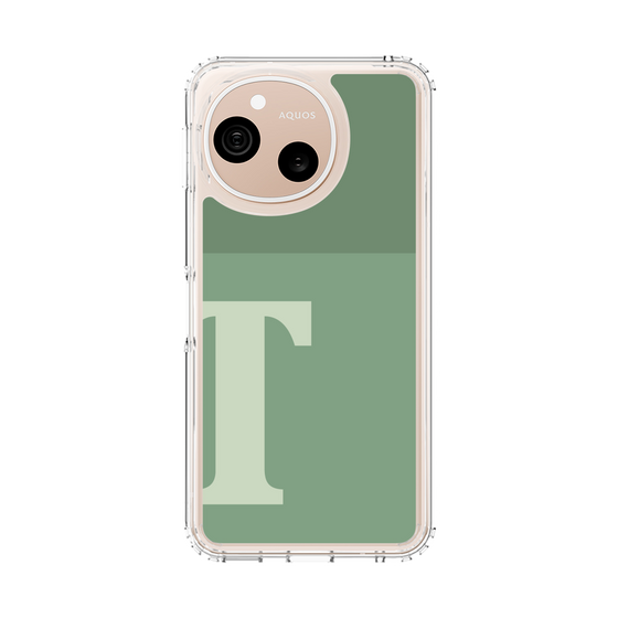 スリムプロテクションケース［ オリジナル - initial two tone - T green ］