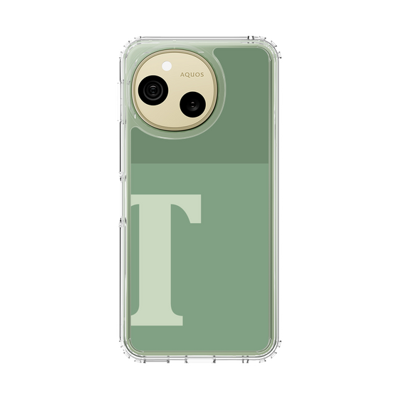 スリムプロテクションケース［ オリジナル - initial two tone - T green ］