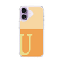 スリムプロテクションケース［ オリジナル - initial two tone - U orange ］