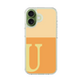 スリムプロテクションケース［ オリジナル - initial two tone - U orange ］