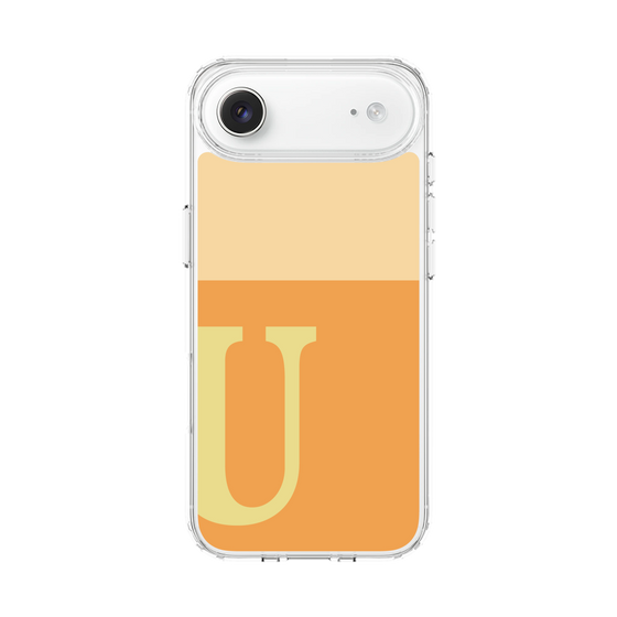 スリムプロテクションケース［ オリジナル - initial two tone - U orange ］