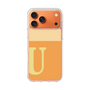 スリムプロテクションケース［ オリジナル - initial two tone - U orange ］