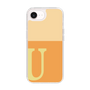 スリムプロテクションケース［ オリジナル - initial two tone - U orange ］