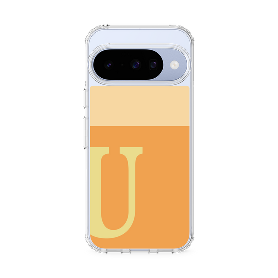 スリムプロテクションケース［ オリジナル - initial two tone - U orange ］