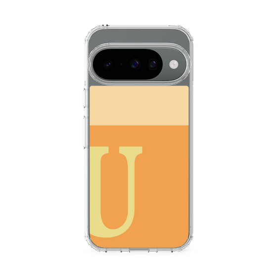 スリムプロテクションケース［ オリジナル - initial two tone - U orange ］
