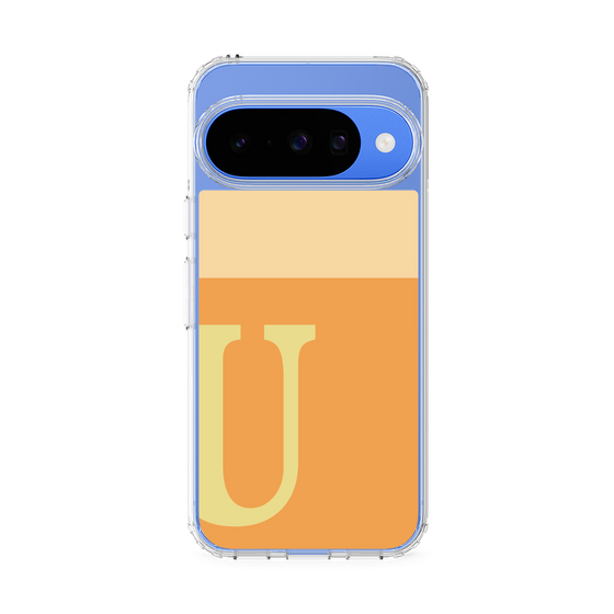 スリムプロテクションケース［ オリジナル - initial two tone - U orange ］
