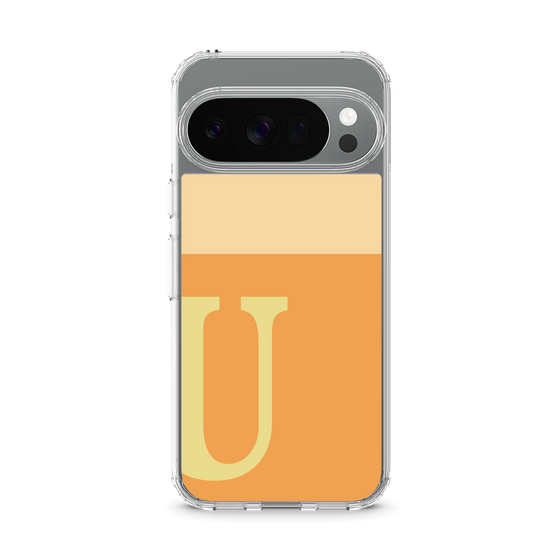 スリムプロテクションケース［ オリジナル - initial two tone - U orange ］