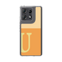 スリムプロテクションケース［ オリジナル - initial two tone - U orange ］