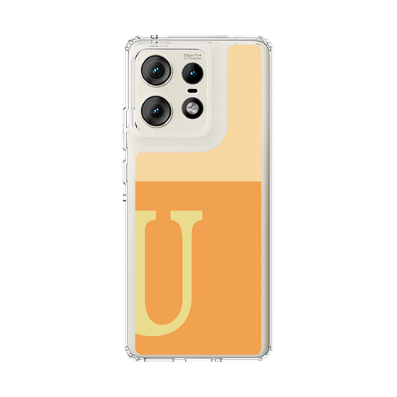 スリムプロテクションケース［ オリジナル - initial two tone - U orange ］
