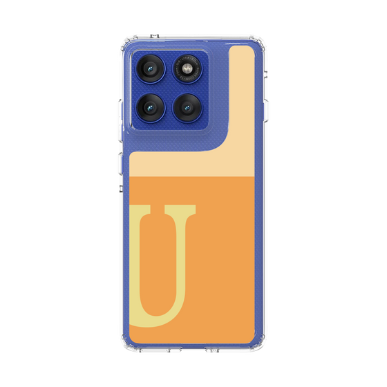 スリムプロテクションケース［ オリジナル - initial two tone - U orange ］