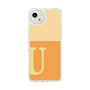 スリムプロテクションケース［ オリジナル - initial two tone - U orange ］