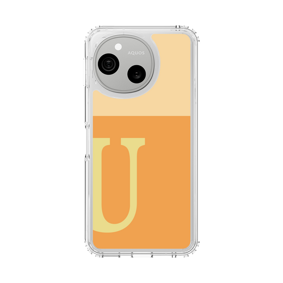スリムプロテクションケース［ オリジナル - initial two tone - U orange ］