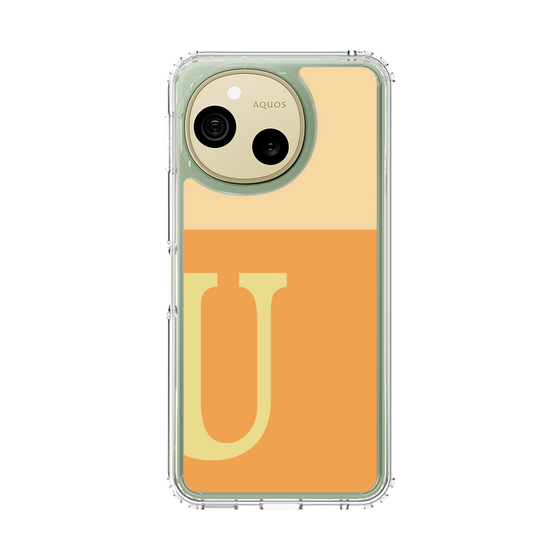 スリムプロテクションケース［ オリジナル - initial two tone - U orange ］