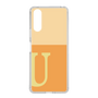 スリムプロテクションケース［ オリジナル - initial two tone - U orange ］