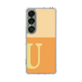 スリムプロテクションケース［ オリジナル - initial two tone - U orange ］