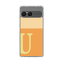スリムプロテクションケース［ オリジナル - initial two tone - U orange ］
