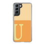 スリムプロテクションケース［ オリジナル - initial two tone - U orange ］
