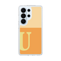 スリムプロテクションケース［ オリジナル - initial two tone - U orange ］