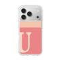 スリムプロテクションケース［ オリジナル - initial two tone - U pink ］