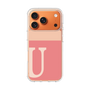 スリムプロテクションケース［ オリジナル - initial two tone - U pink ］
